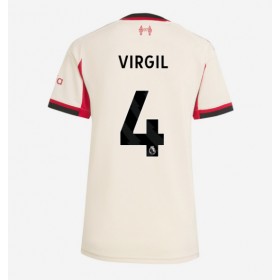 Liverpool Virgil van Dijk #4 Borta Kläder Dam 2025-26 Kortärmad